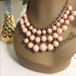 Soft Pink Layered Pearl Necklace